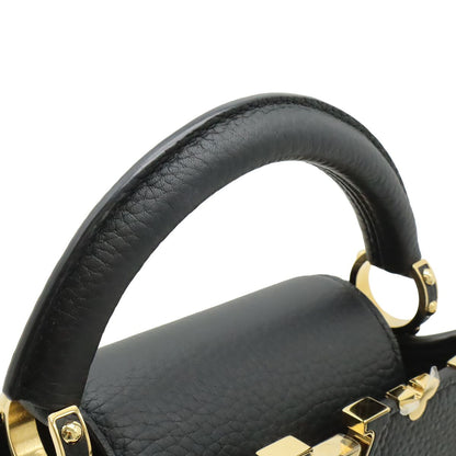 Louis Vuitton Capucines Mini Bag 2-Way Taurillon Leather Noir Black — view 5