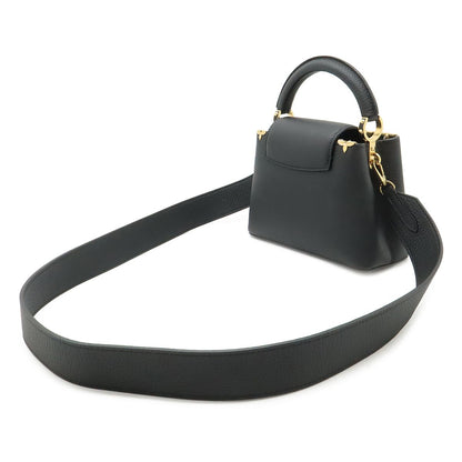 Louis Vuitton Capucines Mini Bag 2-Way Taurillon Leather Noir Black — view 2