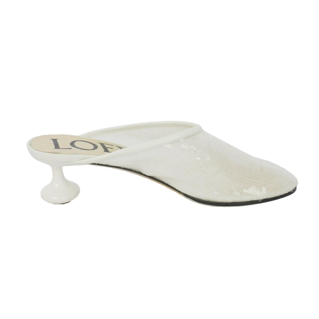 Loewe Sequin Toy Sandals White 37 — view 4