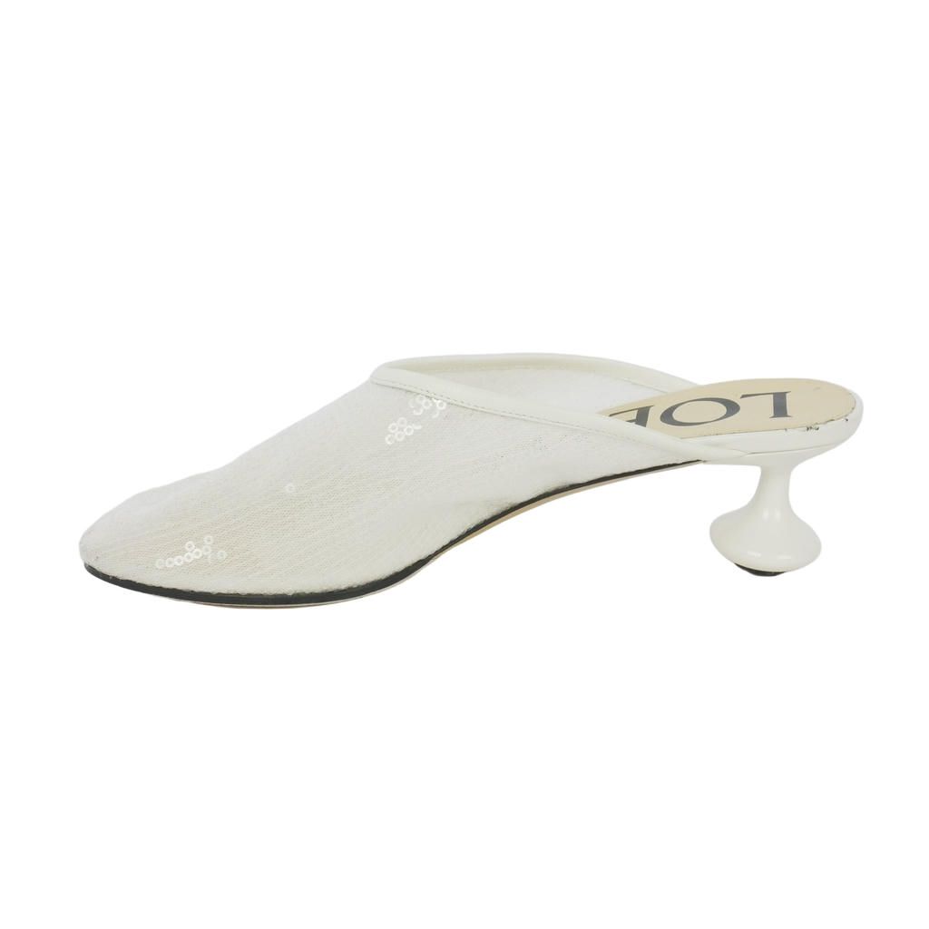 Loewe Sequin Toy Sandals White 37 — view 2