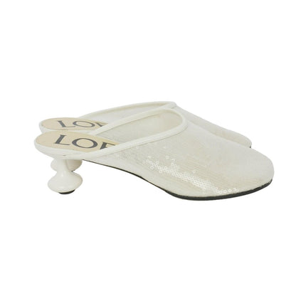 Loewe Sequin Toy Sandals White 37 — view 3