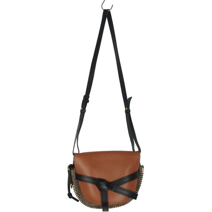 Loewe Gate Small Shoulder Bag Leather Tweed Brown — view 6