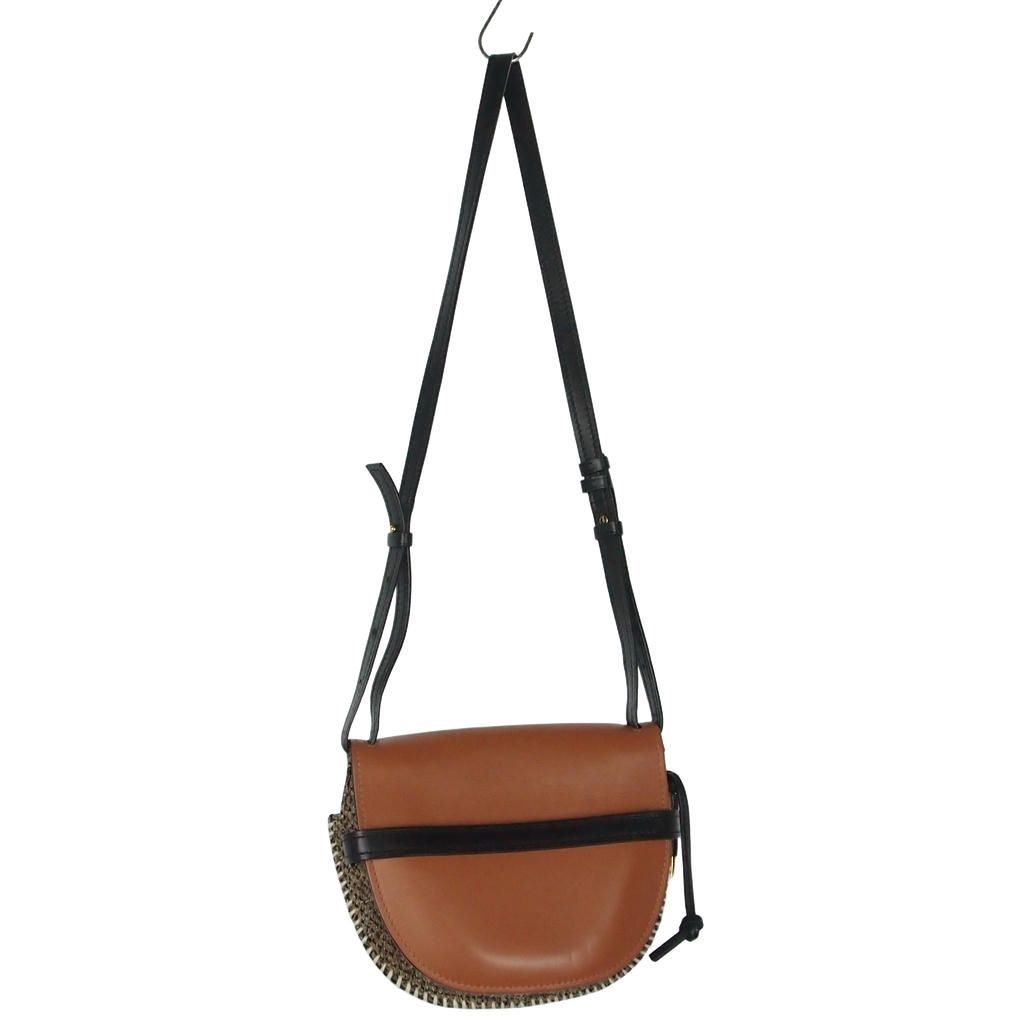 Loewe Gate Small Shoulder Bag Leather Tweed Brown — view 7