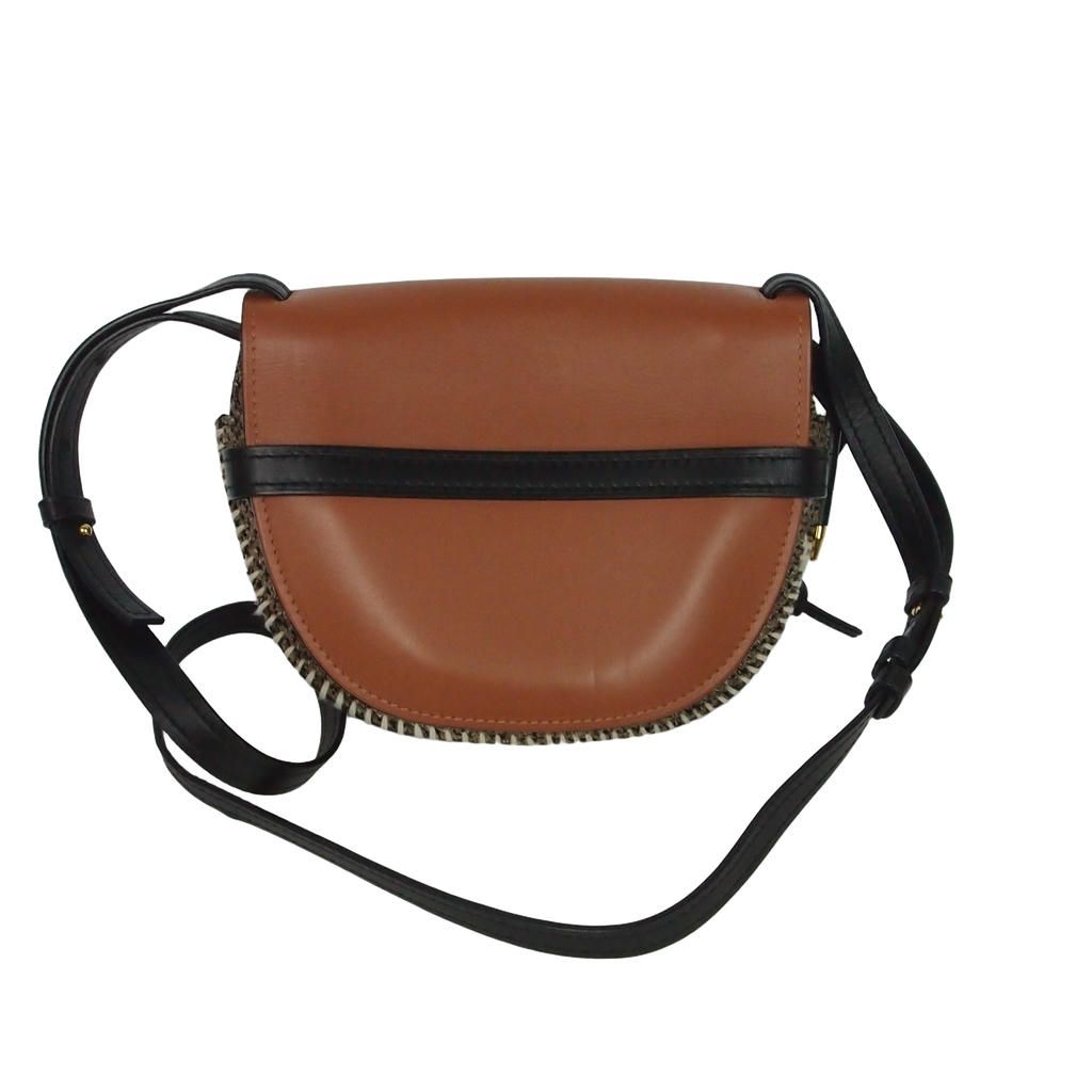 Loewe Gate Small Shoulder Bag Leather Tweed Brown — view 2