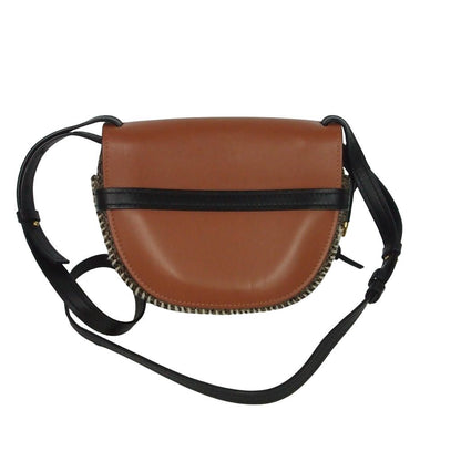 Loewe Gate Small Shoulder Bag Leather Tweed Brown — view 2