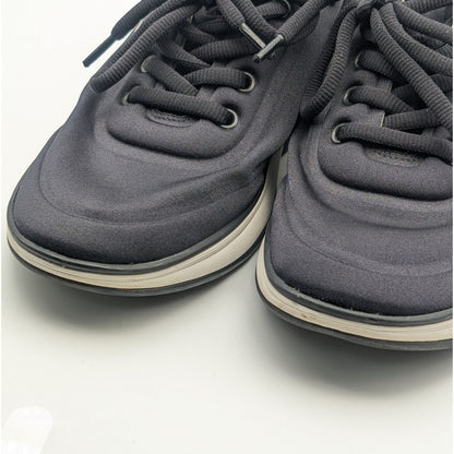 Chanel Sneakers CC Logo Black White Fabric Shoes — view 7