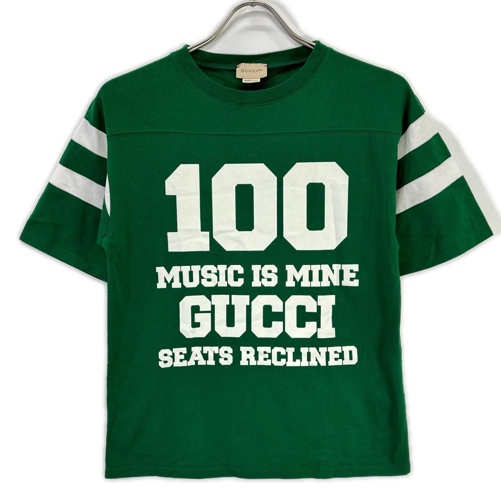 Gucci Green Anniversary Music IS Mine Logo T-Shirt 10