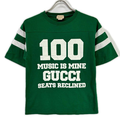 Gucci Green Anniversary Music IS Mine Logo T-Shirt 10