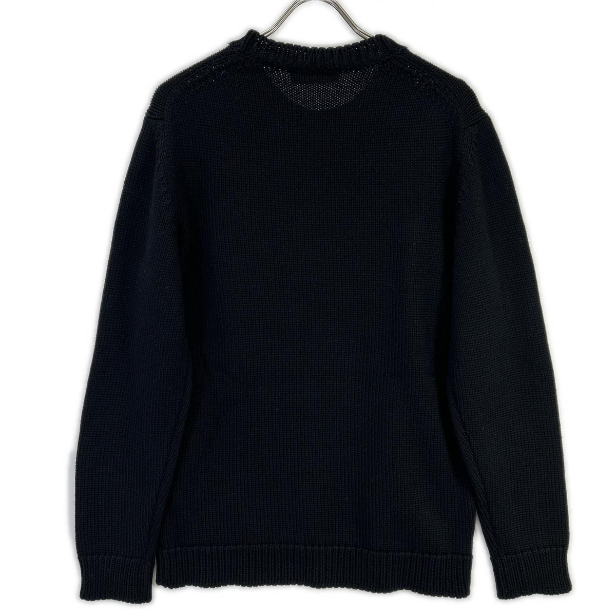 Fendi Black Wool 100 Logo Crew Neck Pullover Knit 52 Sweater — view 2