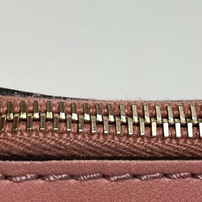 Gucci GG Pattern Ski Shoulder Bag Canvas Beige Pink — view 4