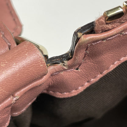 Gucci GG Pattern Ski Shoulder Bag Canvas Beige Pink — view 8