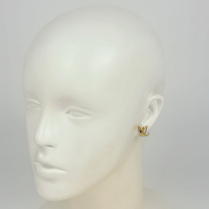Louis Vuitton Book le Doreille LV Iconic Earrings Gold Plated — view 5