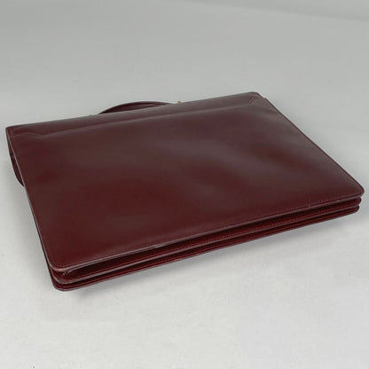 Cartier Must Line Business Briefcase Leather Bordeaux — view 2