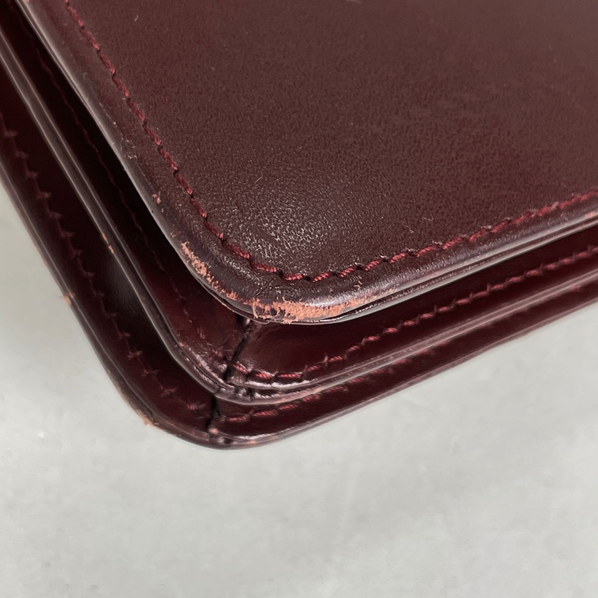 Cartier Must Line Business Briefcase Leather Bordeaux — view 3