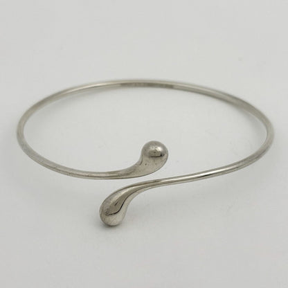 Tiffany & Co Teardrop Bangle 925 Sterling Silver Bracelet — view 2