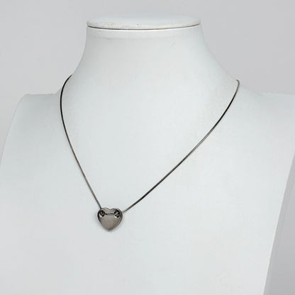 Tiffany & Co Heart Necklace Plate 925 Sterling Silver — view 6