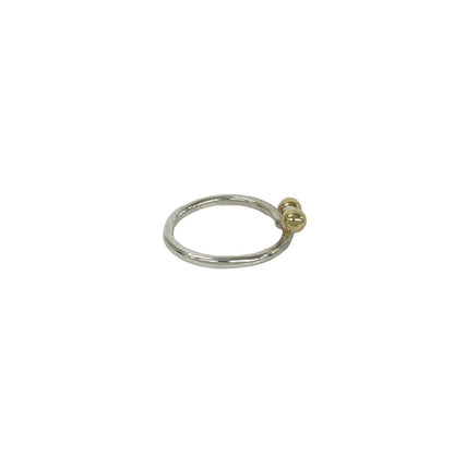 Tiffany & Co Vintage Hook Eye Ring 925 Sterling Silver Gold — view 5