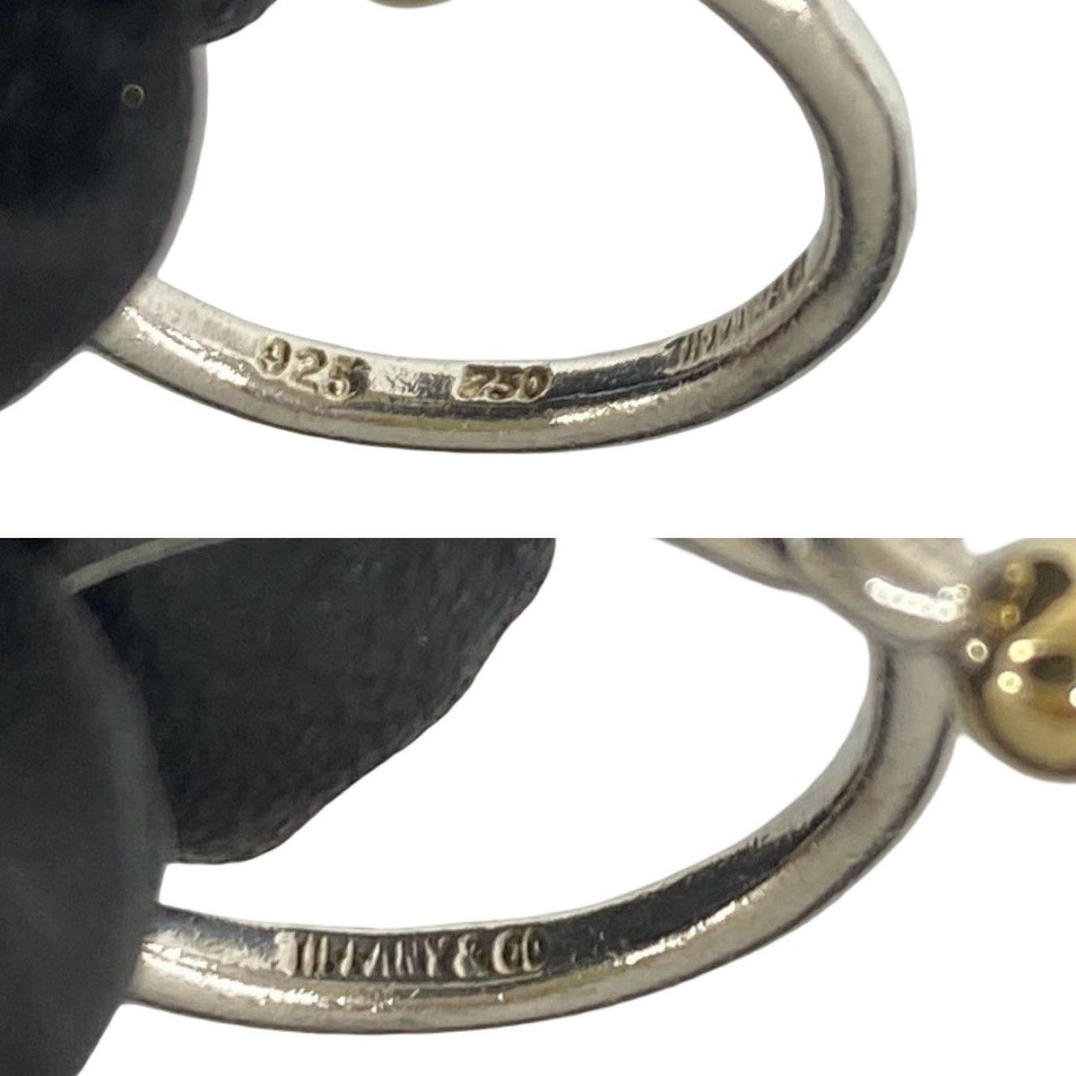 Tiffany & Co Hook Eye Ring 925 Sterling Silver Gold — view 3