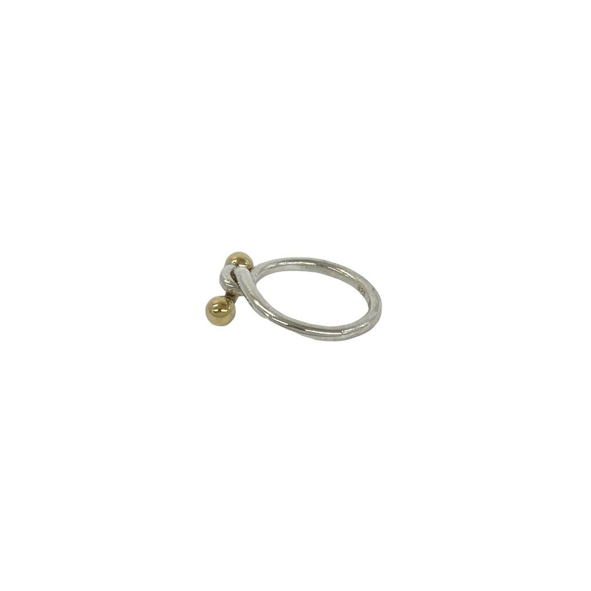 Tiffany & Co Hook Eye Ring 925 Sterling Silver Gold — view 4