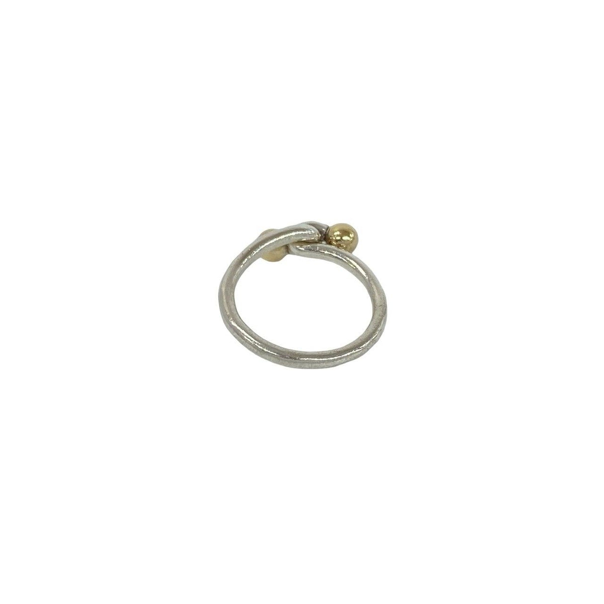 Tiffany & Co Hook Eye Ring 925 Sterling Silver Gold — view 6