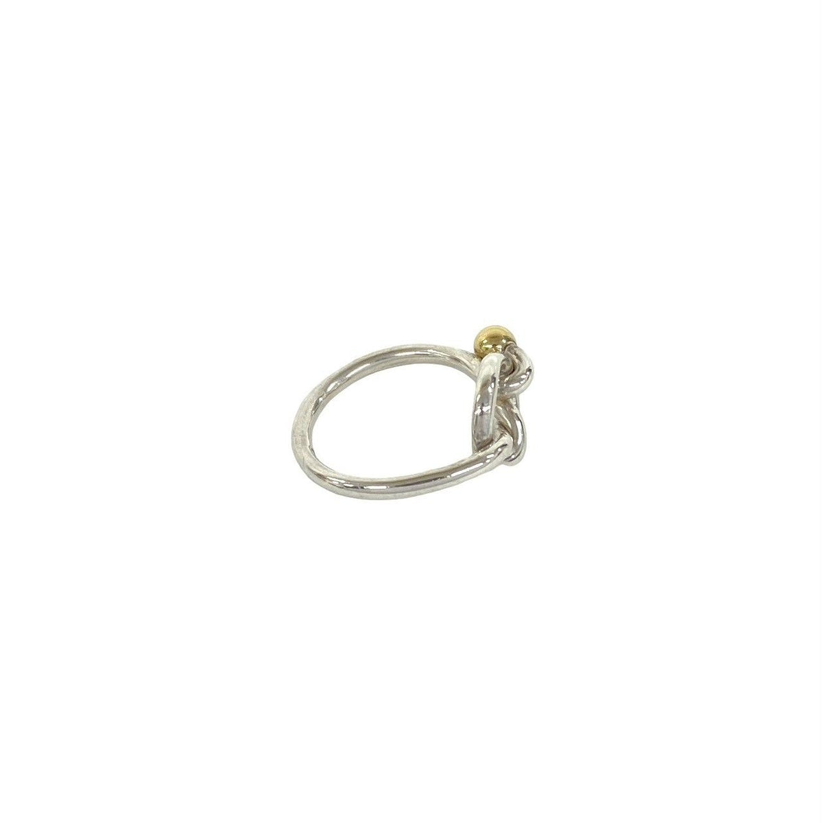 Tiffany & Co Vintage Love Knot Ring 925 Sterling Silver Gold — view 5