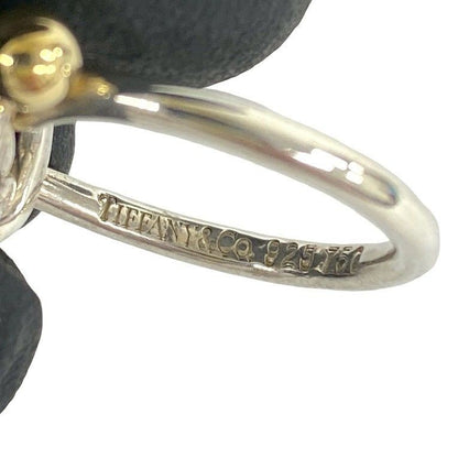 Tiffany & Co Vintage Love Knot Ring 925 Sterling Silver Gold — view 3