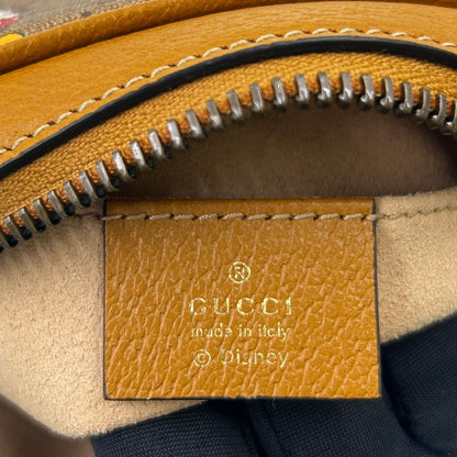 Gucci Disney Micro GG Leather Brown Shoulder Bag Gold — view 4