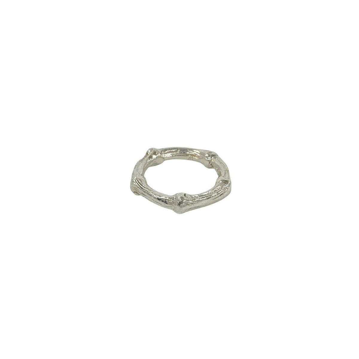 Tiffany & Co Vintage Bamboo Ring 925 Sterling Silver — view 4
