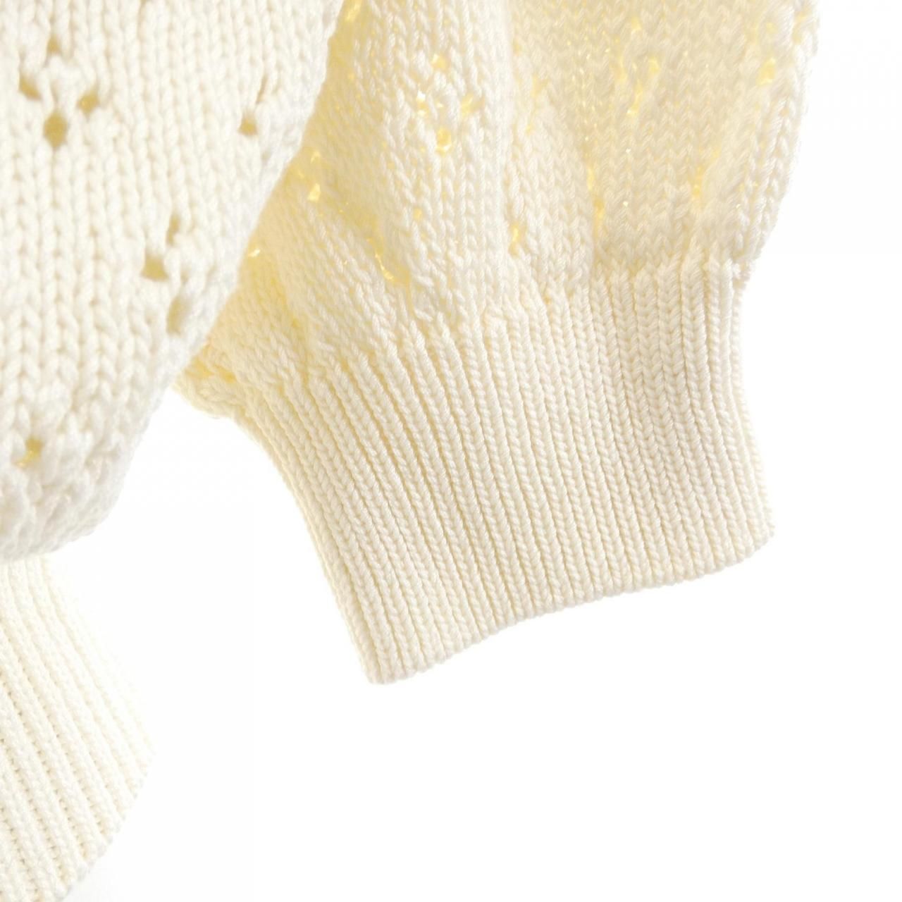Celine Cropped Cardigan Beige — view 6