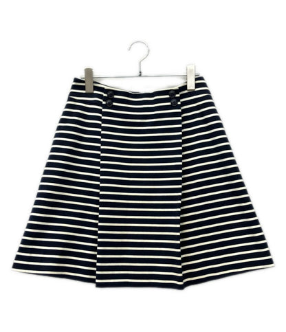 Dior Marine Stripe Flare Skirt 44