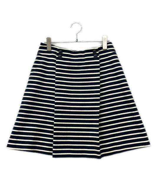 Dior Marine Stripe Flare Skirt 44