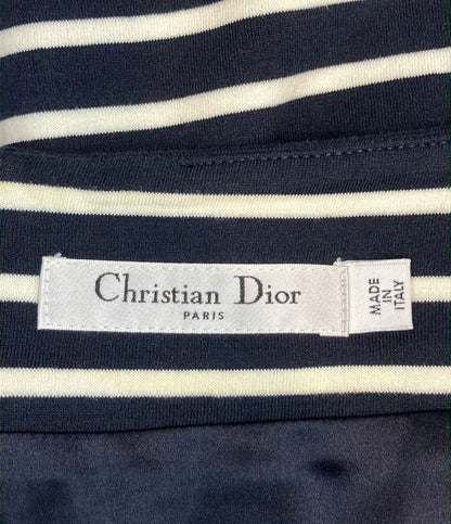Dior Marine Stripe Flare Skirt 44 — view 3