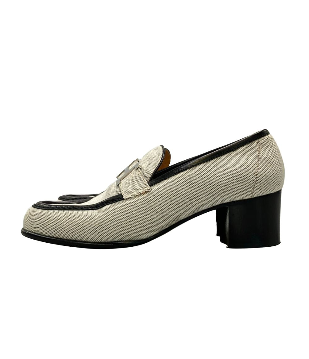Hermes Constance Canvas Loafers — view 2