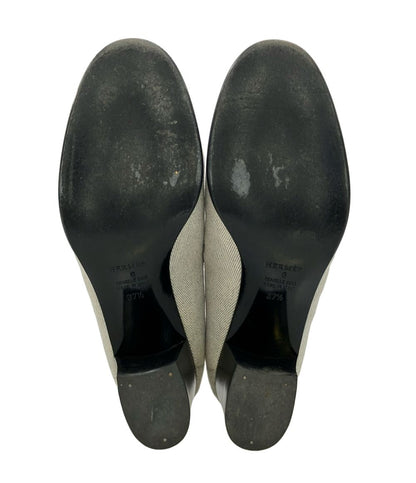 Hermes Constance Canvas Loafers — view 6