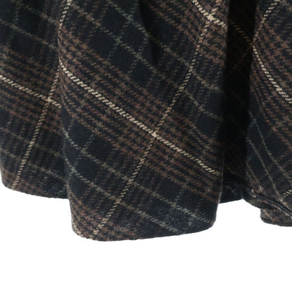 Celine Belt with Buckle Flannel Check Midi Skirt 34 — view 6