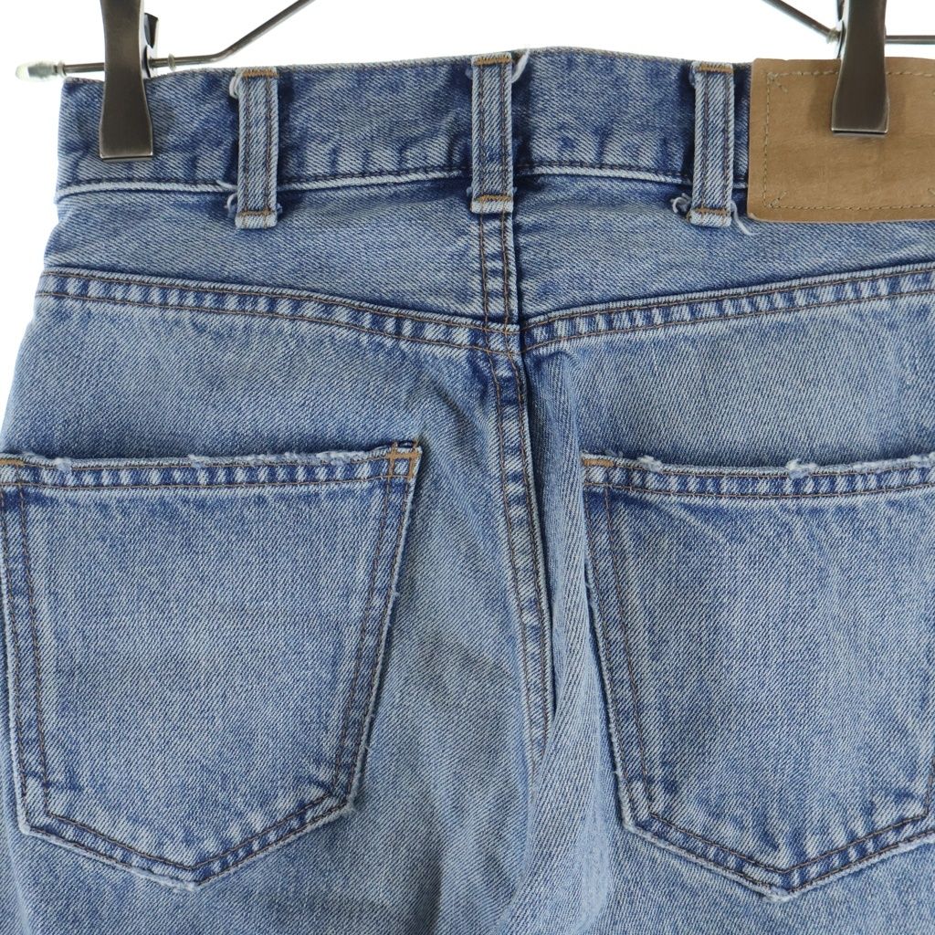 Celine Margaret Jeans Distressed Denim Pants Indigo — view 4