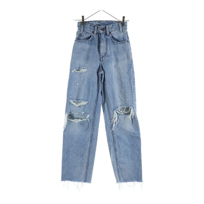 Celine Margaret Jeans Distressed Denim Pants Indigo