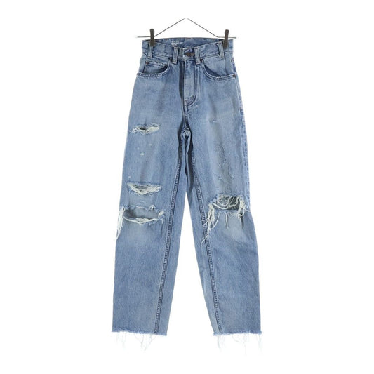 Celine Margaret Jeans Distressed Denim Pants Indigo