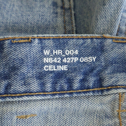 Celine Margaret Jeans Distressed Denim Pants Indigo — view 7