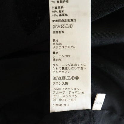 Celine Heart Pattern Wool Sable Mini Bustier Dress Black — view 8