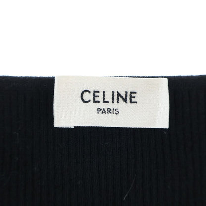 Celine Triomphe Short Cropped Top Black Retro — view 7