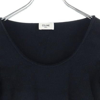 Celine Triomphe Short Cropped Top Black Retro — view 3