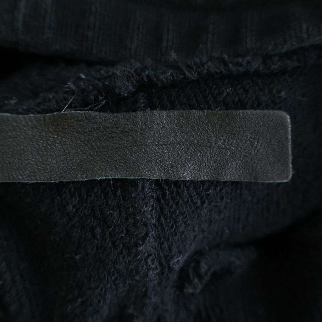Chrome Hearts Not CH Plus Leather Patch Sweatpants Black — view 7