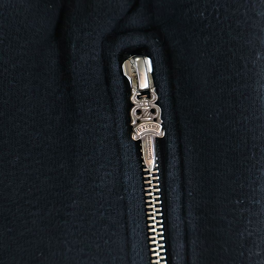 Chrome Hearts Not CH Plus Leather Patch Sweatpants Black — view 4