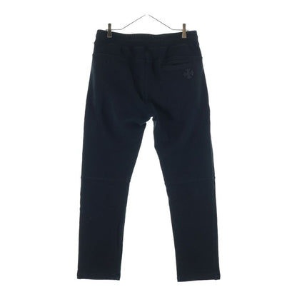 Chrome Hearts Not CH Plus Leather Patch Sweatpants Black — view 2