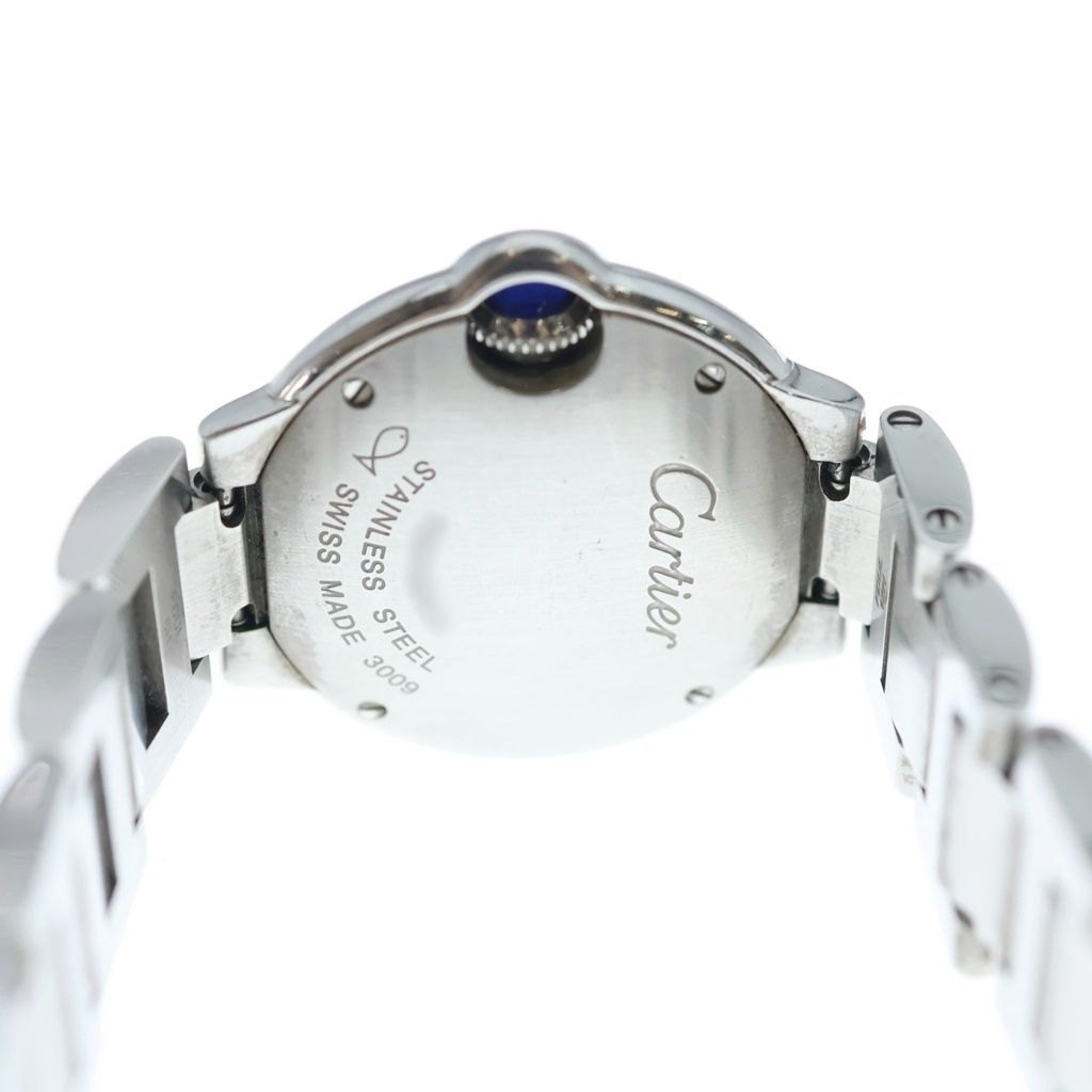 Cartier Ballon Blue de SS Quartz Stainless Steel Watch Care Confirmed Silver — view 5