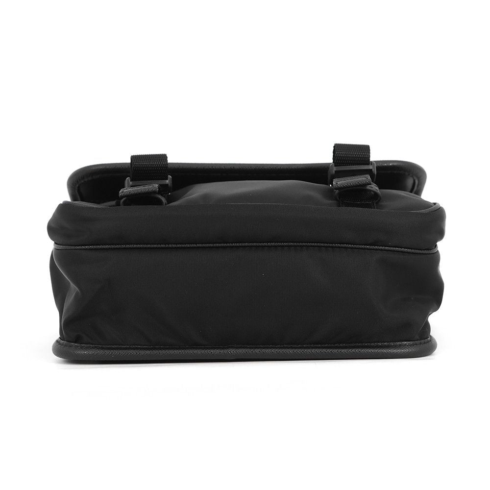 Prada Shoulder Bag Re-Nylon Triangle Logo Black — view 3