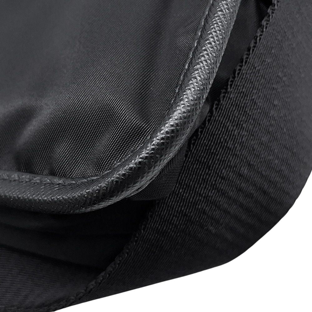 Prada Shoulder Bag Re-Nylon Triangle Logo Black — view 8