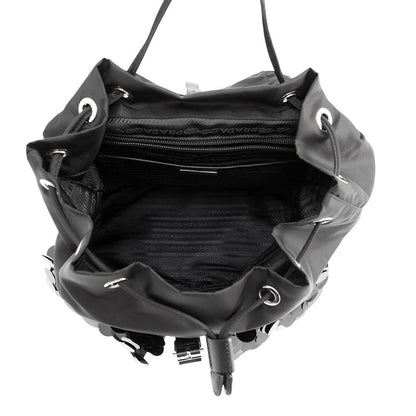 Prada Backpack Nylon Sequin Black — view 5