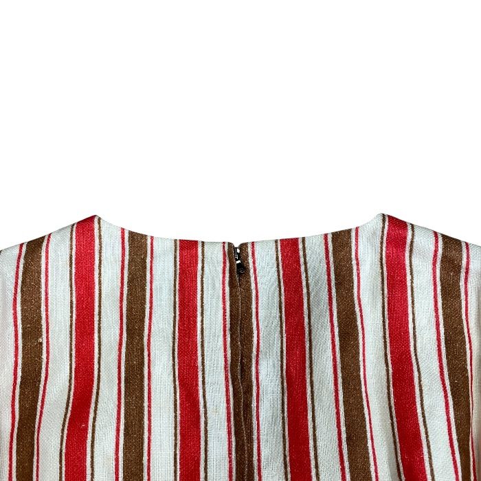 Dolce & Gabbana Sicilian Line Striped Dress Linen Red White 38 Gorgeous High — view 8